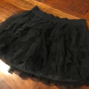 Gap Kids black tulle waterfall skirt Size M/8